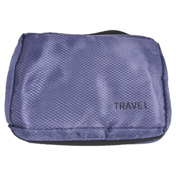 TAILI 太力 旅行夢菱格收納袋 雙層拉鏈壓縮袋 暗夜紫  6件  1組  衣物袋L(43 x 32 x 9cm) + 衣物袋M(35 x 31 x 9cm) + 鞋袋44.5 x 23.5cm) + 束口袋52.5 x 36.5cm + 化妝袋23 x 15 x 8cm