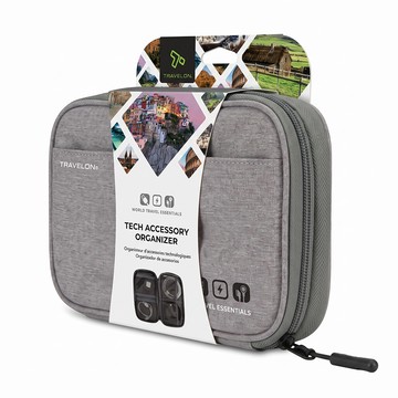 TRAVELON 3C線材收納包  TR130  灰色  1個