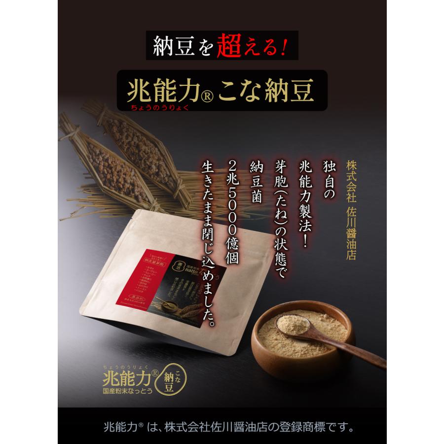 こなの納豆。国産 粉末なっとう お試し 25g たったのひとさじに20パック分の納豆菌。なめらかな粉納豆。