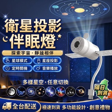 Elegant🛰新款衛星投影 星空小夜燈燈 星空夜燈 星空燈 月球燈 房間燈 床頭燈 電競燈 氣氛燈 氛圍燈 生日禮物