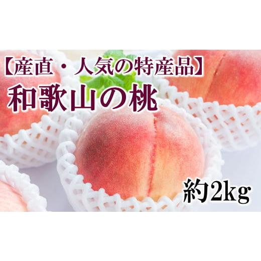 ふるさと納税 和歌山県 太地町 和歌山の桃　約2kg・秀選品（2024年度発送分）※2024年6月下旬頃〜8月上旬頃順次発送