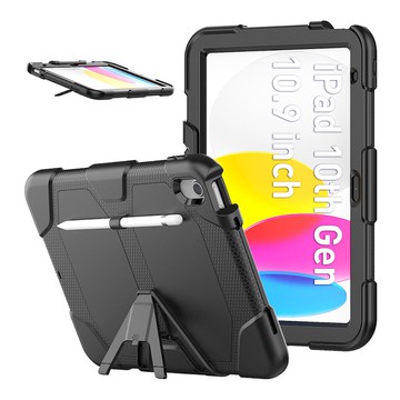 Apple IPad 10 十代 10.9 2022 雙層保護殼 TPU+PC雙硬軟殼鎧甲支架平板套平板殼