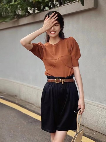 【針織】新中式復古中國風 短袖上衣