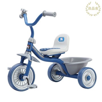 儿童三轮车宝宝脚踏车2-5岁防侧翻带斗男女孩自行车可滑行玩具车 LPS12-18 公司貨 快速出貨