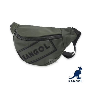 KANGOL 袋鼠 胸包 腰包 刺繡 繡字 經典 字母 LOGO【60553009】包包 迷你包 日系包包 交換禮物