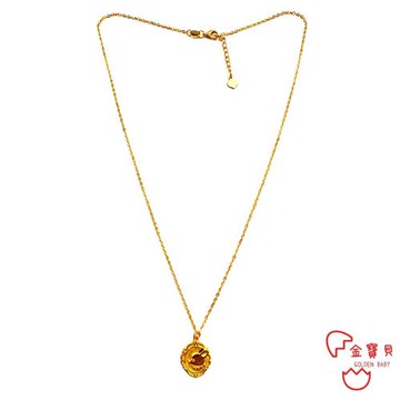 【金寶貝金飾】黃金項鍊 Good Luck 兔 U 金重約1.48錢±3厘(生日禮 情人禮 畢業禮 彌月金飾)
