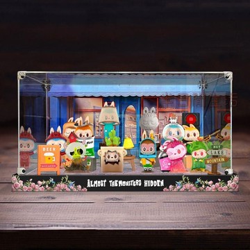 泡泡瑪特展示盒 labubu 展示盒 手辦展示盒 盲盒展示盒 公仔展示盒 公仔收納盒 道具款展示盒 適用LABUBU