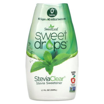 SweetLeaf Stevia, Sweet Drops，SteviaClear，甜味劑，1.7 液量盎司（50 毫升）