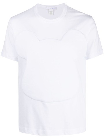 Comme Des Garçons Shirt - embossed-logo cotton T-shirt - men - Cotton - M - White