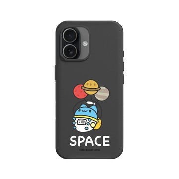 iPhone 17 SolidX 黑 - 貓貓蟲咖波 Bugcat Capoo - 咖波漂浮星球