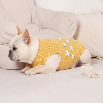 夏季新款狗狗衣服背心薄款清涼透氣寵物巴哥法斗比熊背心夏天可愛