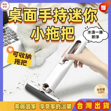優選🏆 桌面迷你小拖把 迷你拖把 拖把 吸水性強 可懸掛免手洗 桌面清潔 便攜式小拖把 廚房 車用 吸水拖把