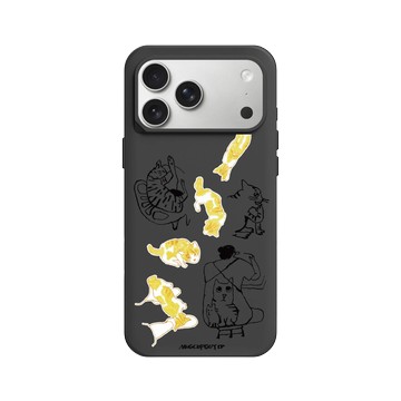 iPhone 17 Pro Max SolidX 黑 - MUG CUP GUY - 貓咪