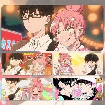 粉絲收藏💖相反的你和我 滑鼠鍵盤墊 第二季周邊 正反対な君と僕 校園戀愛群像劇 正相反的你與我鼠標墊超大號動漫遊戲電競