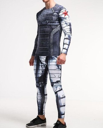 FINDSENSE MD 日系 時尚 男 星星標誌器械 高彈力 速幹 緊身 運動服 籃球服 健身服 套裝 T恤+褲子