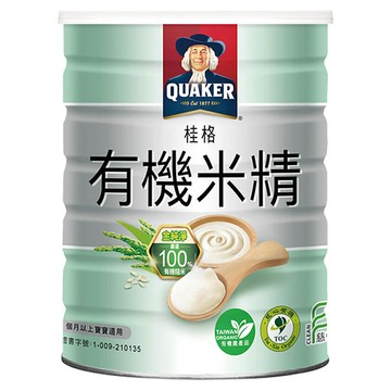 QUAKER 桂格 有機米精 4個月以上適用  500g  1罐