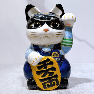 【警福守緣】日本清水燒招財貓 | 色繪 - 警視廳