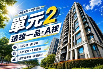 遠雄一品｜朝南四房平車｜單元二新富園道｜台中市南屯區新富路