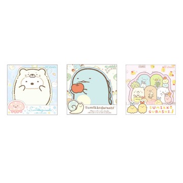 角落生物-小夥伴 造型便利貼(大)-白熊/恐龍/購物