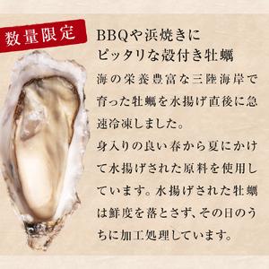 ふるさと納税 ＜訳あり・不揃い＞冷凍殻付き牡蠣 3kg 宮城県 石巻市 三陸産 カキ かき 加熱用 宮城県石巻市