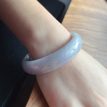 紫羅蘭翡翠手鐲 | 19圍 | 天然緬甸玉翡翠A貨 | 送禮