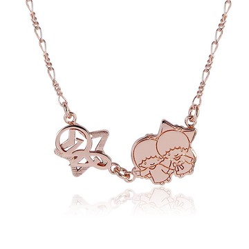 【客製化禮物】雙子星訂製系列-星星款kikilala字母純銀項鍊