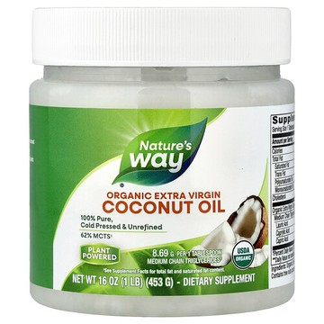 Nature's Way, 有機初榨椰子油，16 盎司（453 克）