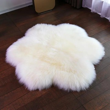純皮毛一件式梅花家居地毯瑜伽墊 榻榻米墊定做 飄窗窗臺墊羊毛地墊