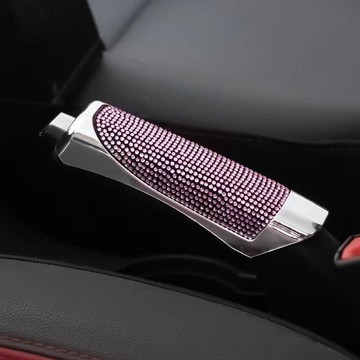 簡約高質💫 汽車通用內飾手動擋檔把手剎套防滑吸汗卡通個性四季通用 方向盤套、手刹套、排挡套