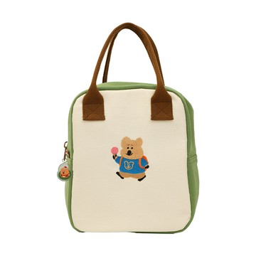 【HOUSUXI】DINOTAENG校園系列-刺繡保溫餐袋【呆萌選物↘65折起】＜售價已折＞