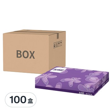五月花 扁盒面紙  80張  100盒