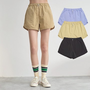 【ERSS】 女裝 運動褲 短褲女 女生短褲 休閒褲 奶茶 【元氣活力】【S20140】