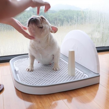 狗狗廁所訓廁定點帶立柱帶墻泰迪法斗寵物便盆狗狗廁所寵物用品