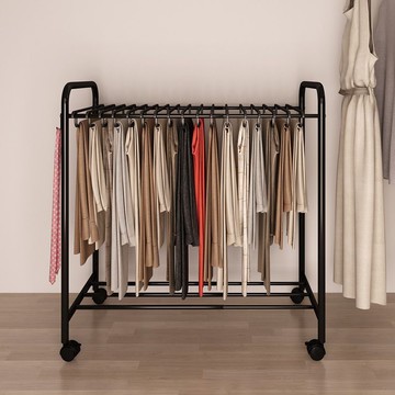 ??快速出貨?? 公司貨 褲子收納架鐵藝褲架落地式可移動多功能家居掛褲子衣物整理儲物架