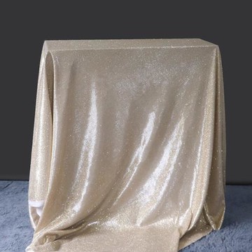 北歐香檳甜品臺桌布 婚禮桌子布置裝飾布 輕奢珠光銀色餐桌布臺布