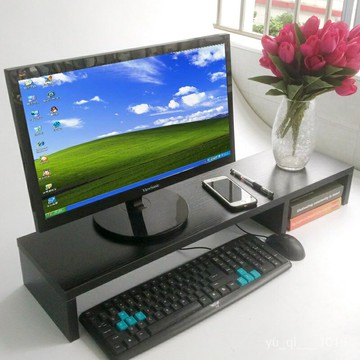 居傢優品免運雙屏大顯示器電腦增高架液晶電視機墊擡高架加厚長桌麵置物收納架層架置物架顯示器底座