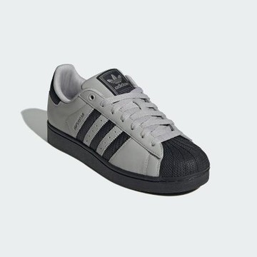 adidas 休閒鞋 Superstar II 男鞋 女鞋 灰 黑 貝殼頭 經典 愛迪達 JQ3183