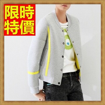 棒球外套太空棉外套-撞色寬鬆短款休閒女外套2色65ab22【獨家進口】【米蘭精品】