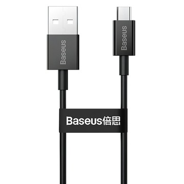 Baseus 倍思 優勝系列 Micro快充數據線 USB to Micro 2A 480Mbps  1m  黑色  1個