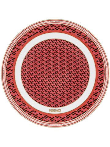 Versace - x Rosenthal La Greca Signature service plate (33cm) - unisex - Porcelain - One Size - Red