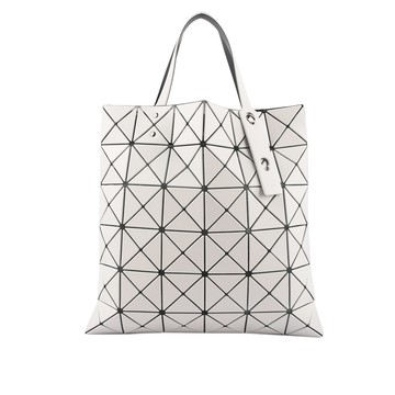 ISSEY MIYAKE BAO BAO LUCENT 6X6 啞光霧面手提包（淺灰色）_廠商直送