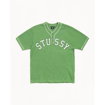 AirRoom正品 2026SS STUSSY BASEBALL JERSEY 刺繡 LOGO 字體 短袖 球衣 短T