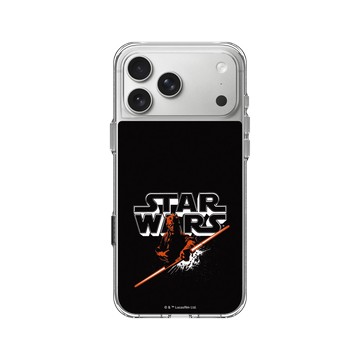 iPhone 17 Pro Max Clear Case（相機按鈕） 透明 - 迪士尼-星際大戰 Star Wars - 達斯魔-星際大戰Logo