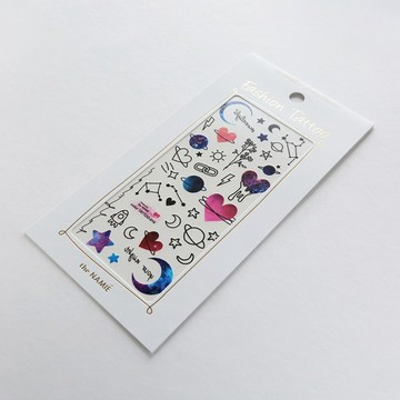 the NAMIE 紋身/刺青DIY016 Color Tattoo 彩色紋身貼紙 彩虹宇宙