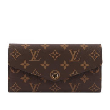 Louis Vuitton Monogram SARAH翻蓋發財長夾(粉色) M62235