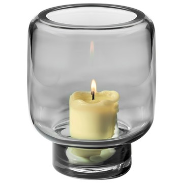 Philippi Vejle 手工玻璃花器燭台  灰棕色