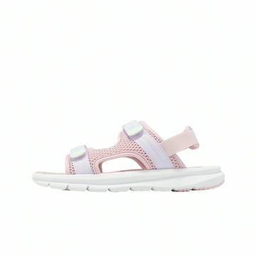 Puma 涼拖鞋 Evolve Sandal JR 大童 女鞋 粉紅 白 魔鬼氈 運動鞋 390449-17