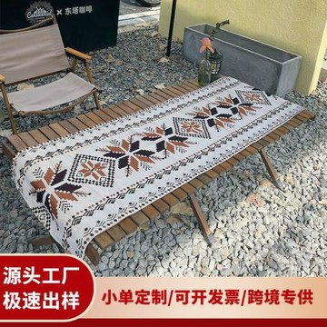 廠家跨境定制毯桌旗野餐墊露營桌布戶外草坪防潮地墊帳篷裝備加厚