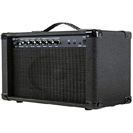 Monoprice 611720 20-Watt 1x8 Guitar Combo Amplifier Black with 86dB of Gain, Inch, Headphone and 3.5mm Aux Mp3 Inputs for Electric Guitars