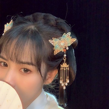 【蝶霧】蝴蝶發夾發梳插梳仙氣漢服發飾流蘇對夾國風古風頭飾配飾